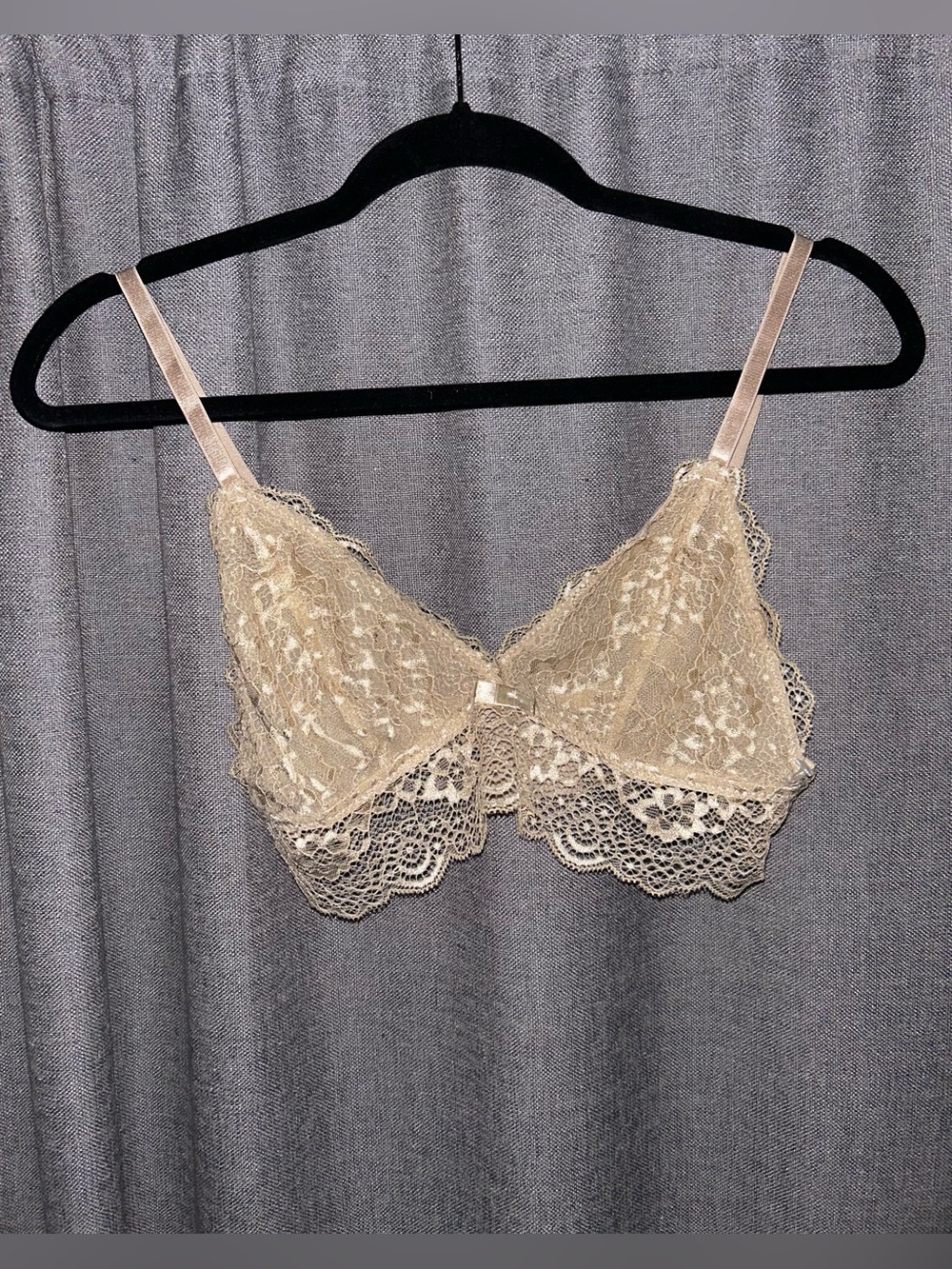 Lace Bralette in Champagne